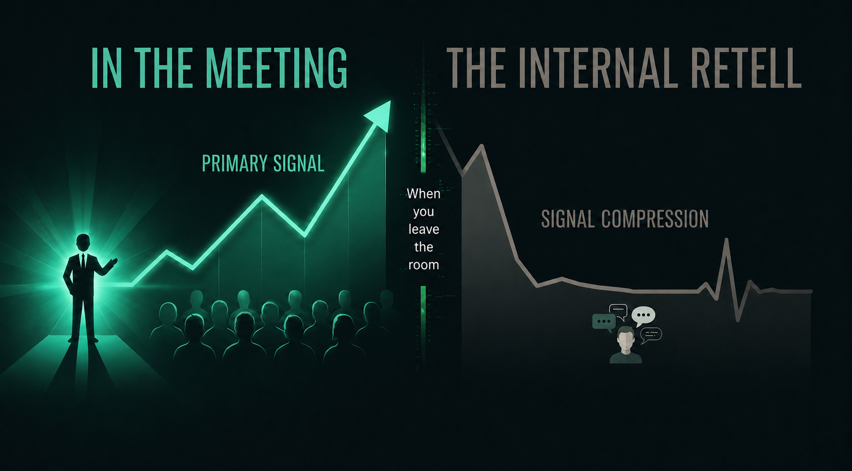 Investor-room signal compression